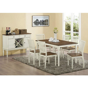 lot 12 image: Antique White Dining Table
