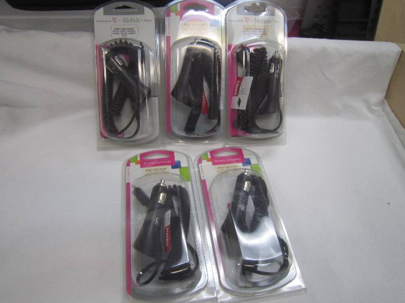 5 SONY ERICSON CAR CHARGER,