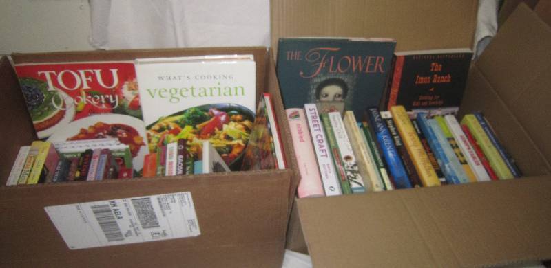 2 BOXES OF BOOKS