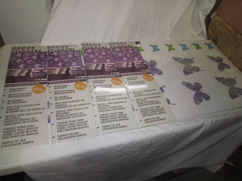 4 SETS OF BUTTERFLY STICKERS FOR YOUR WALL