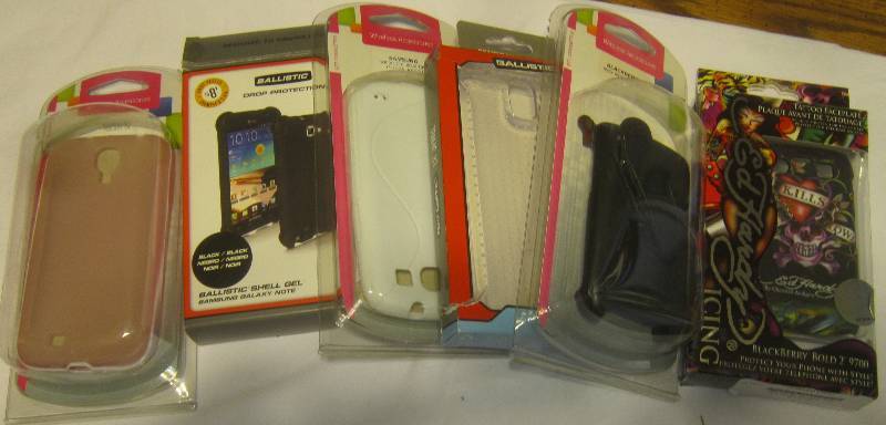 NEW From a T-MOBILE Store- 6 PHONE CASES-INCLUDES A ED HARDY
