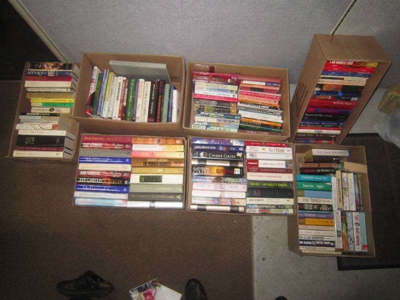 LOT OF 7 BOXES OF BOOKS