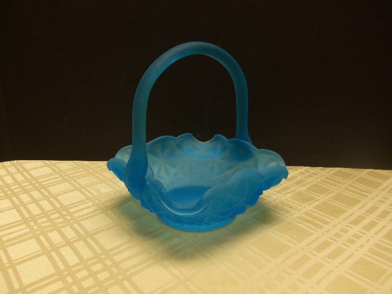 Blue Glass Basket