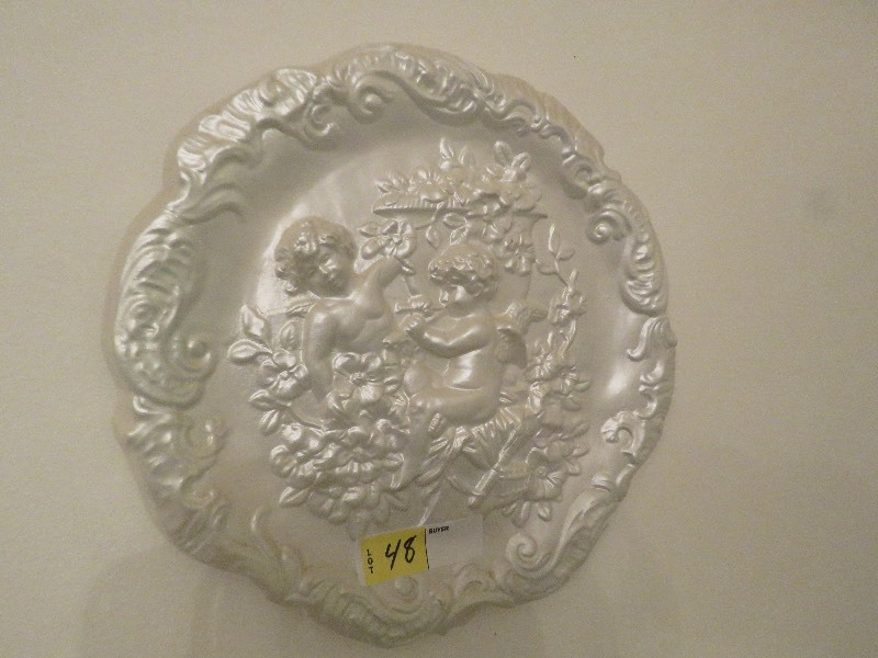 Plaster Cherub Wall Hanging