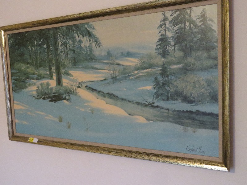 Large Winter Scene Print