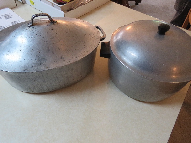 Vintage Pots with Lids