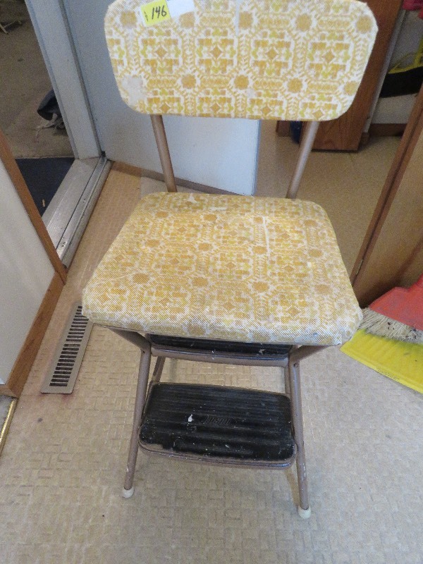 Vintage Step Stool Chair