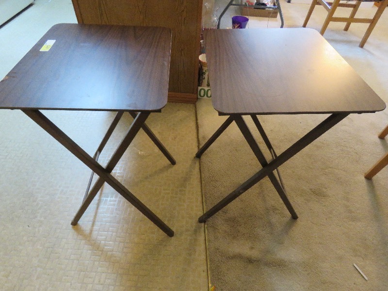 Two Vintage TV Trays