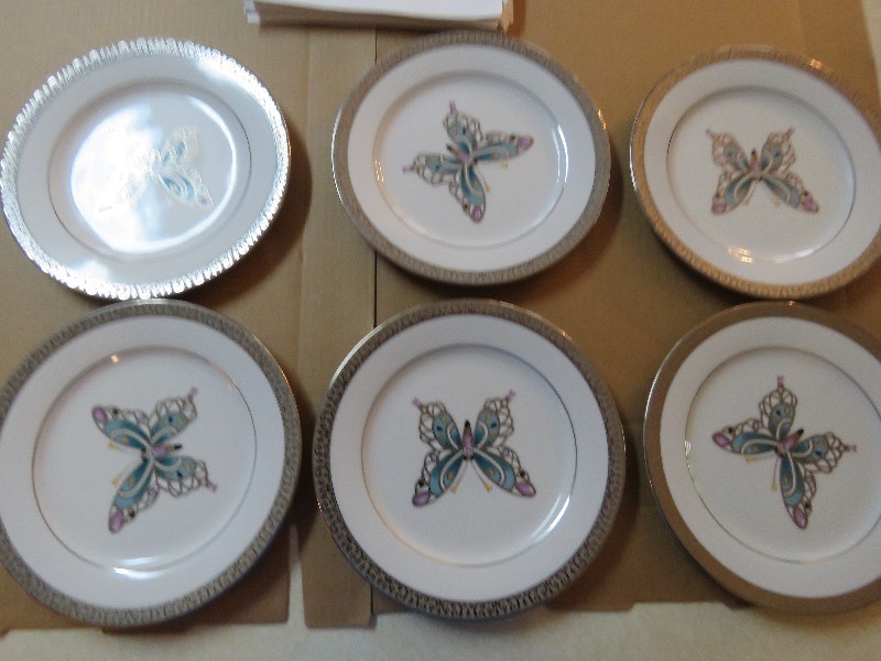 Six Platinum Buffet Plates