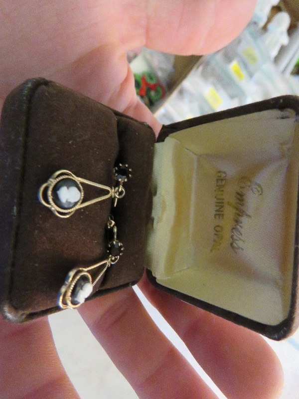 Pair of Cameo Earrings & Ring