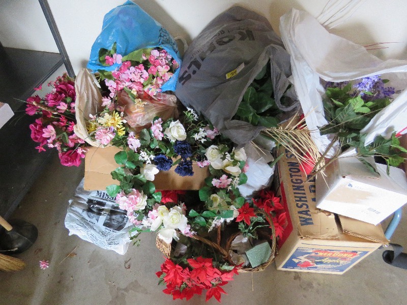 Large Lot of Artificial Flowers