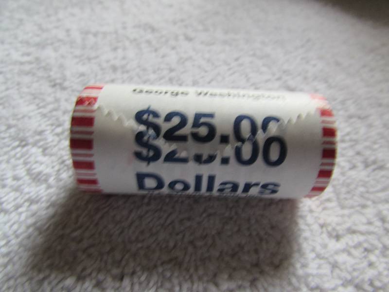Roll of George Washington One Dollar Coins