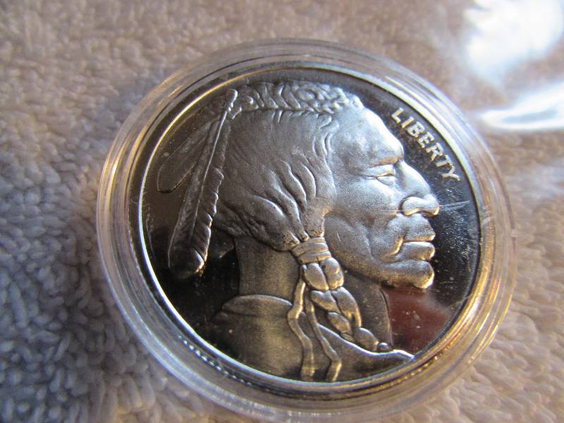 Indian Head  Buffalo Silver Coin