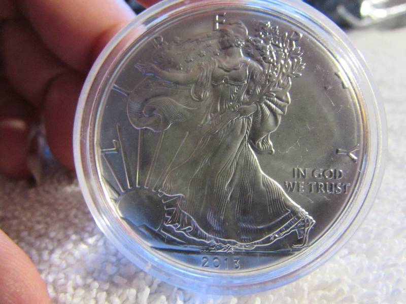 2013 BU American Eagle 1 oz Silver Dollar
