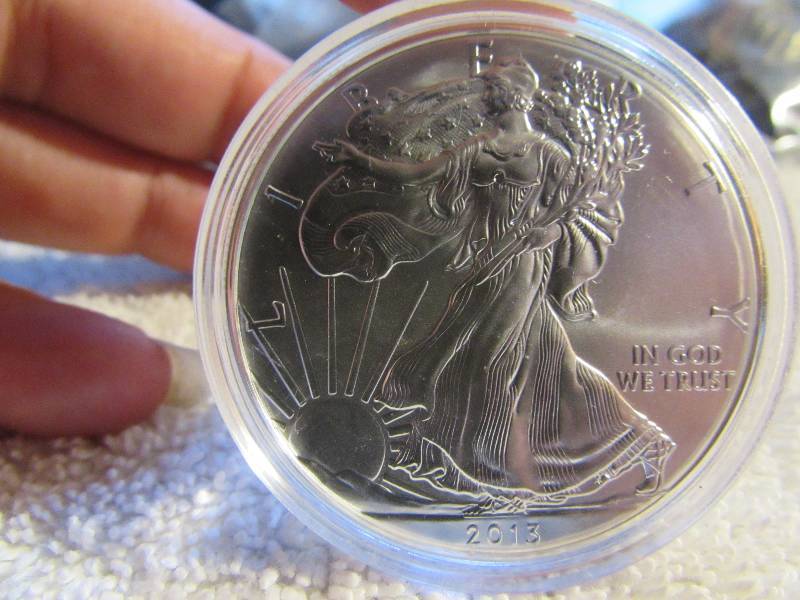 2013 BU American Eagle 1 oz Silver Dollar