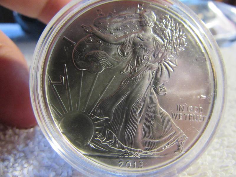 2013 BU American Eagle 1 oz Silver Dollar