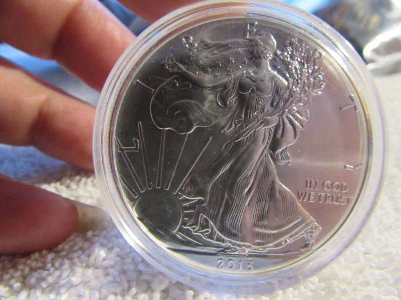 2013 BU American Eagle 1 oz Silver Dollar