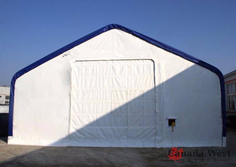 lot 4 image: NEW CWS (PREMIUM) DOUBLE TRUSS FRAME 40X100X23 PVC STORAGE BUILDING