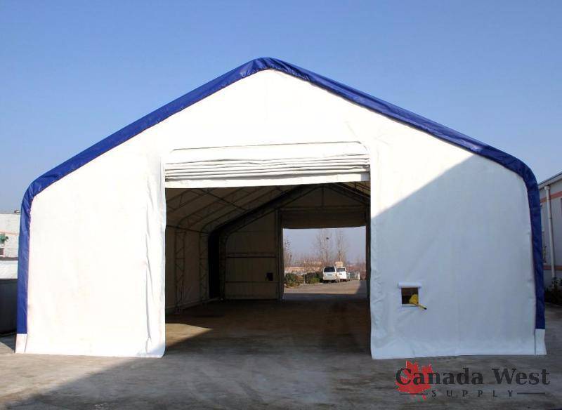 lot 5 image: NEW CWS (PREMIUM) DOUBLE TRUSS FRAME 33X60X17 FT PVC FABRIC STORAGE BUILDING