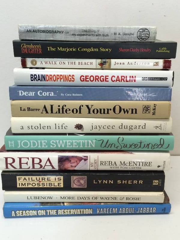 Assortment of Life Stories and Autobiography Books