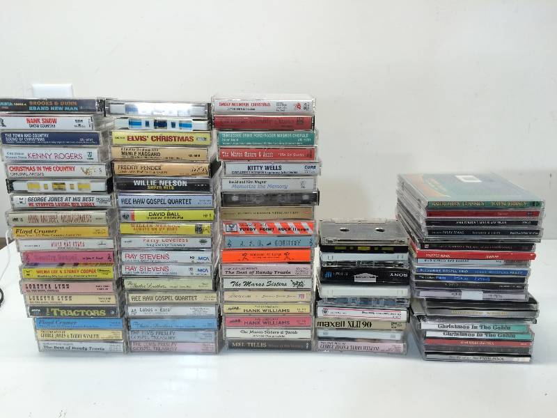 Music Cassettes and CD Assortment