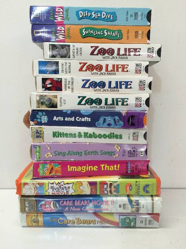 Assorted Kid VHS Tapes