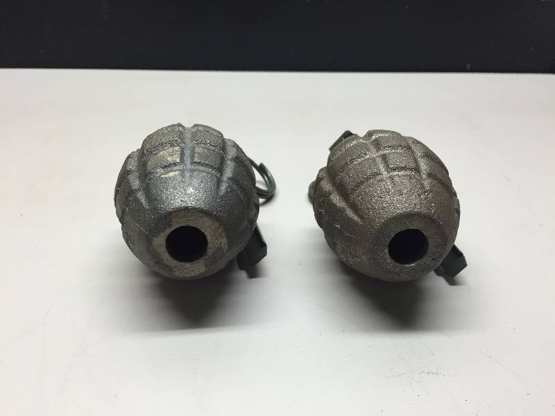 CANTEEN, REAL TREE ARM COVERS, SHARK REPELLENT,FRENCH HAND GRENADE CONTAINER
