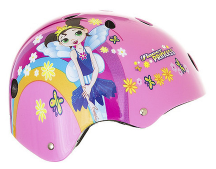 lot 12 image: Titan Flower Princess Youth Bike Helmet