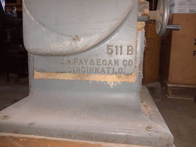 lot 4 image: J A FAY and EAGAN Co.. 16 in Table Saw