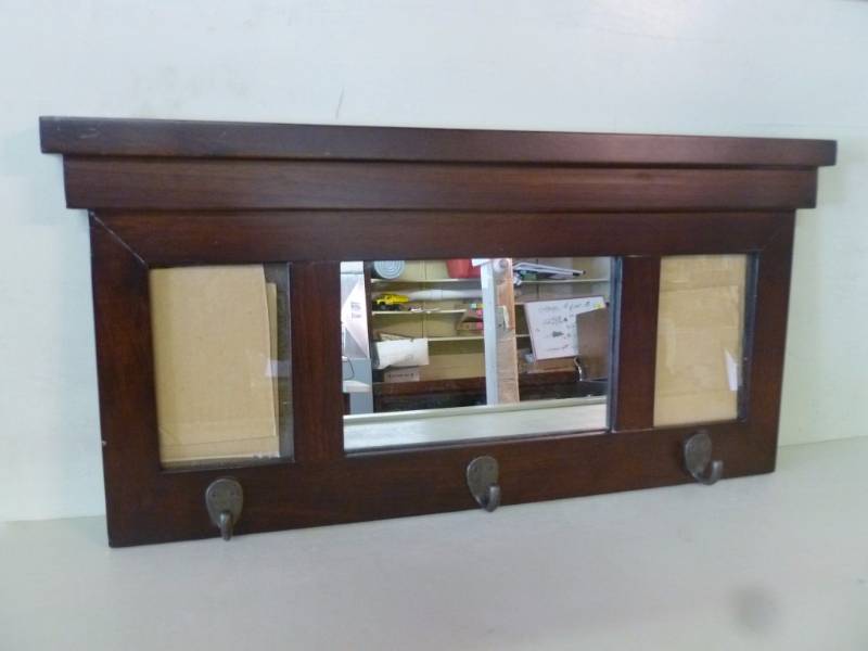 Mirrored Hat Rack
