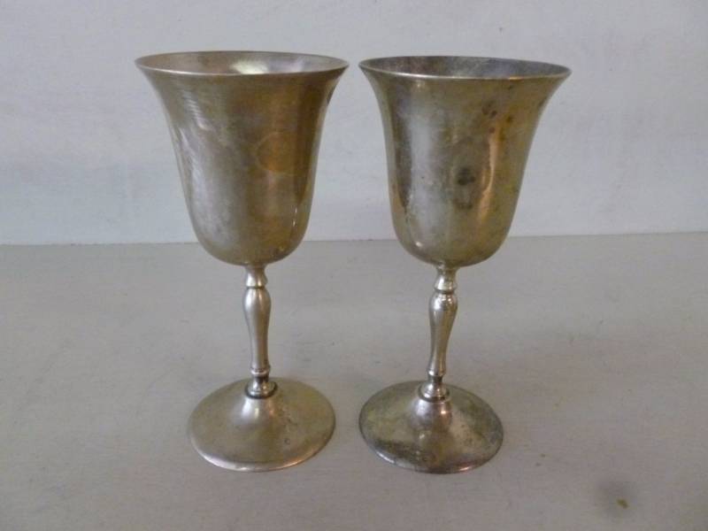 Silverplate Wine Glasses