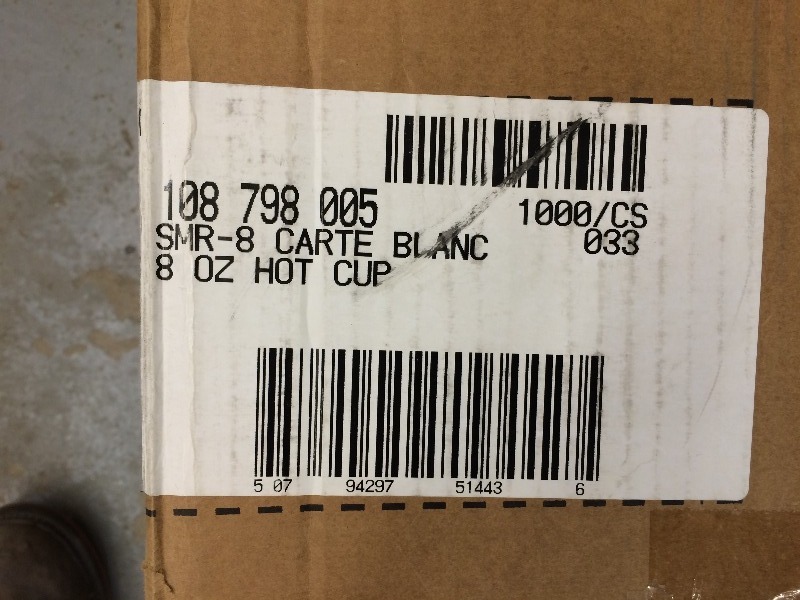 8 oz Cups   matches lot#20,22  34 box
