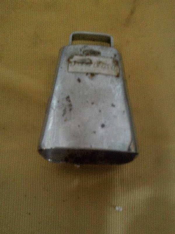 lot 27 image: chrome cow bell