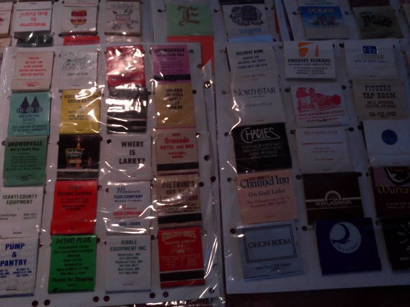 lot 50 image: 5 pages collectible matchbooks