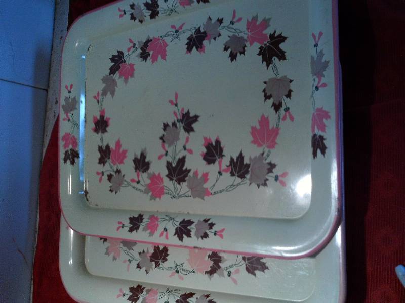 lot 56 image: 2 full size metal trays