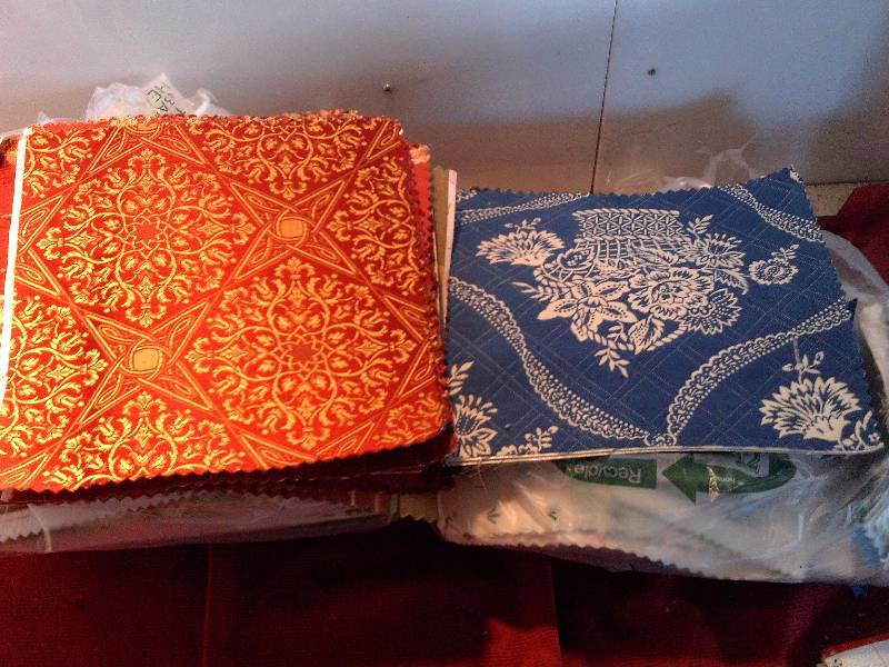 lot 85 image: 2 FULL BAGS FABRIC SAMPLES