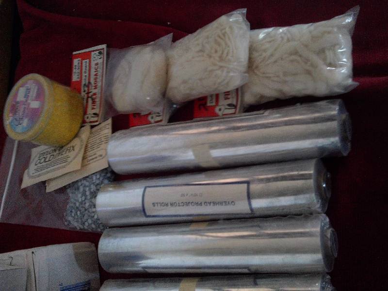 lot 171 image: misc crafting ,projector rolls,