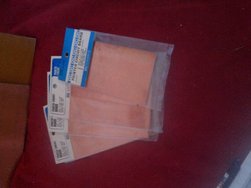 lot 201 image: 5 small copper ciruit boards 2 lg