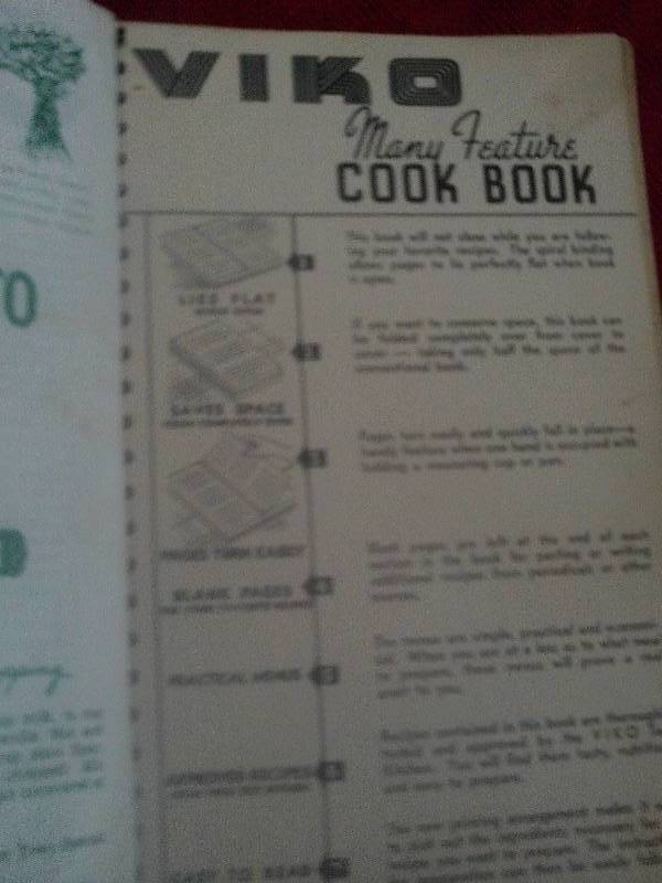 lot 204 image: vintage viko cook book