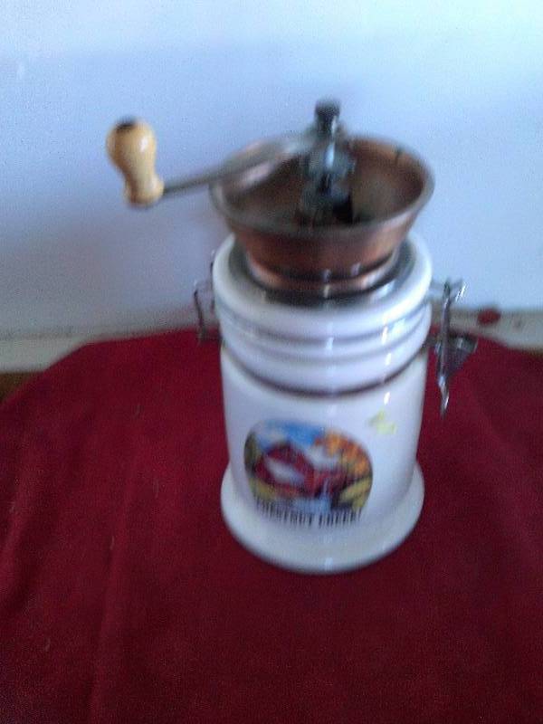 lot 214 image: vintage oak creek coffee grinder