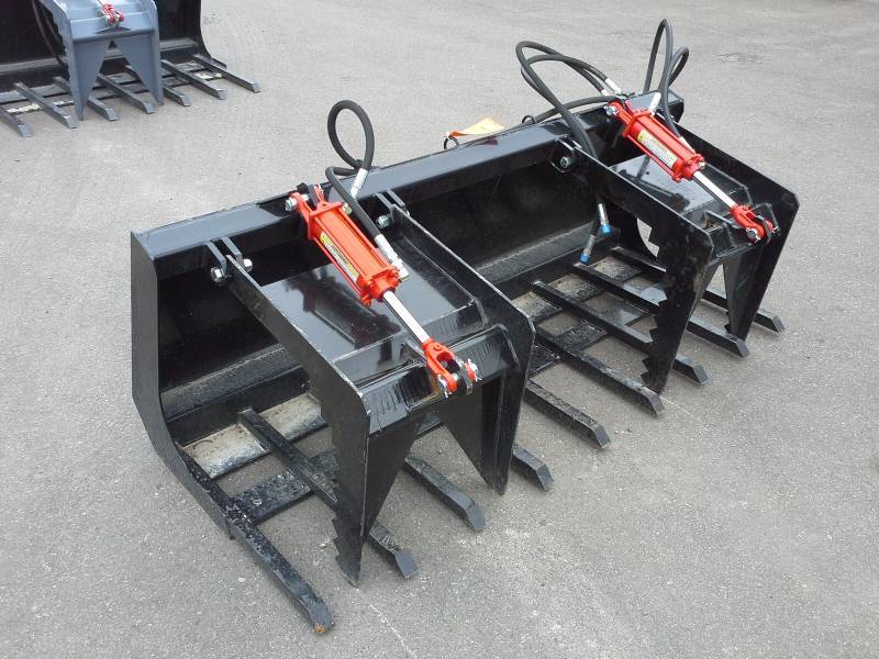 72 Double Grappler Bucket (Skid Steer Attachment)