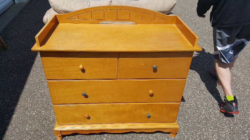 Brown Baby changing tabledresser