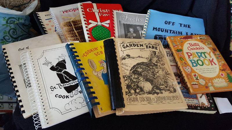 Lot of eleven cook books
