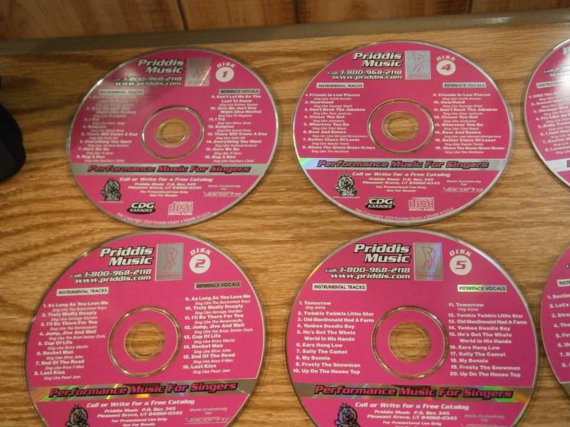 Set of 12 Karaoke CD-Gs  Case