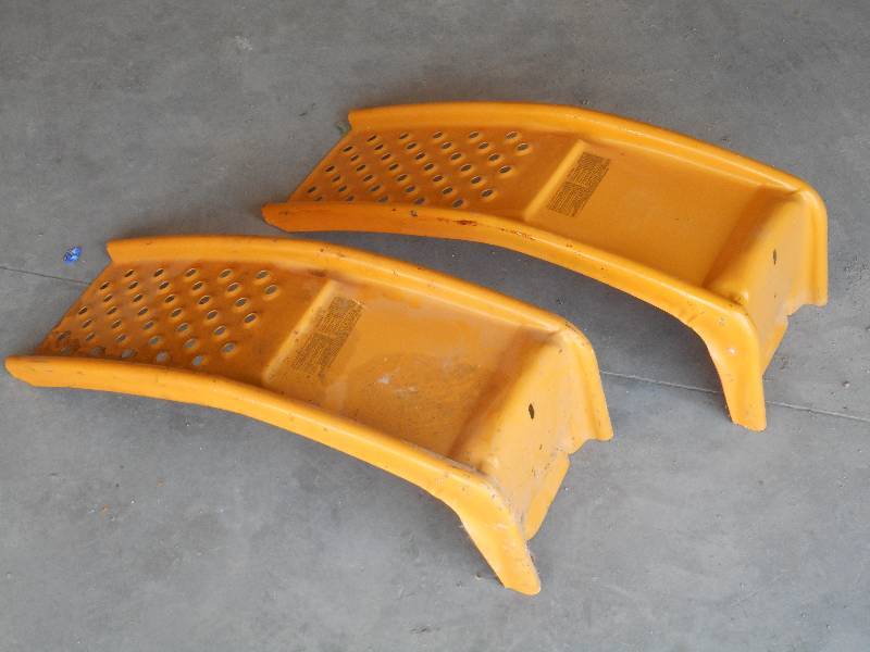lot 16 image: (1) Set Of Steel Car Ramps ...
