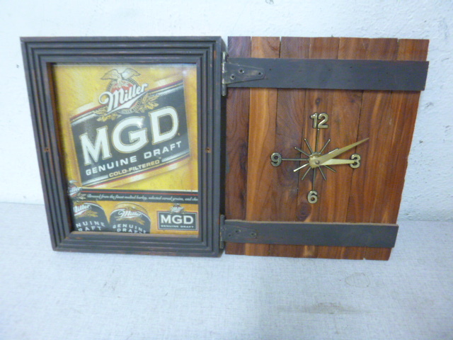 lot 47 image: Miller Genuine Draft Clock