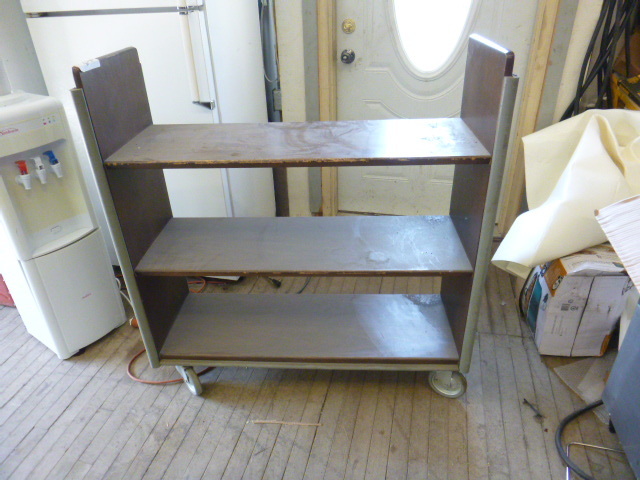 lot 98 image: Old School Library Cart