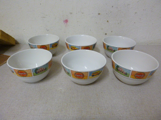 lot 179 image: 6 Coca-Cola Cereal Bowls