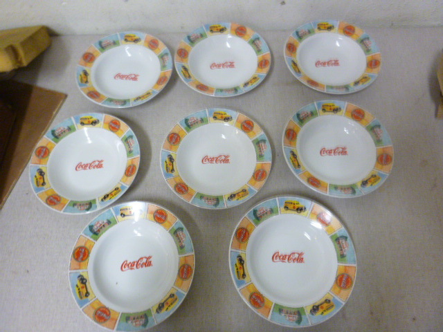 lot 180 image: 8 Coca-Cola Soup Bowls