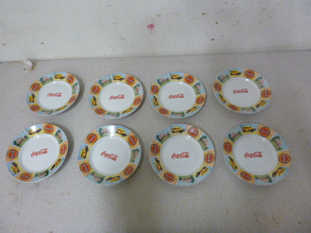 lot 182 image: 8 Coca-Cola Salad Plates